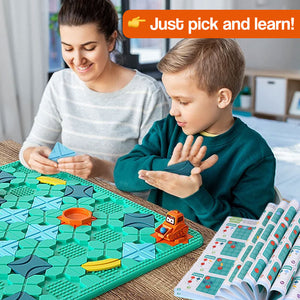 Build-A-Path Logic Puzzle with 118 Challenge Cards