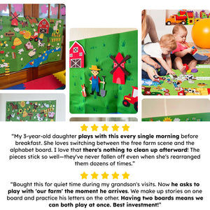 FarmPlay Velcro Learning Board Duo