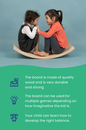 Tablero de Equilibrio Montessori de Madera