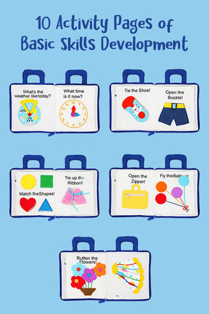 Moje první Montessori přenosná kniha zábavných aktivit