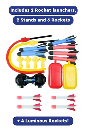 Lanzador de Cohetes de Juguete Doble