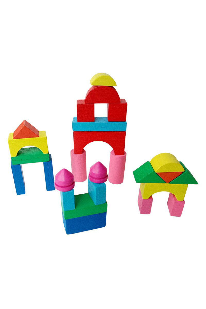 Wooden Building Blocks Set