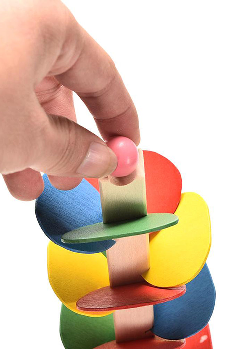 Wooden Tree Marble Ball Run Track