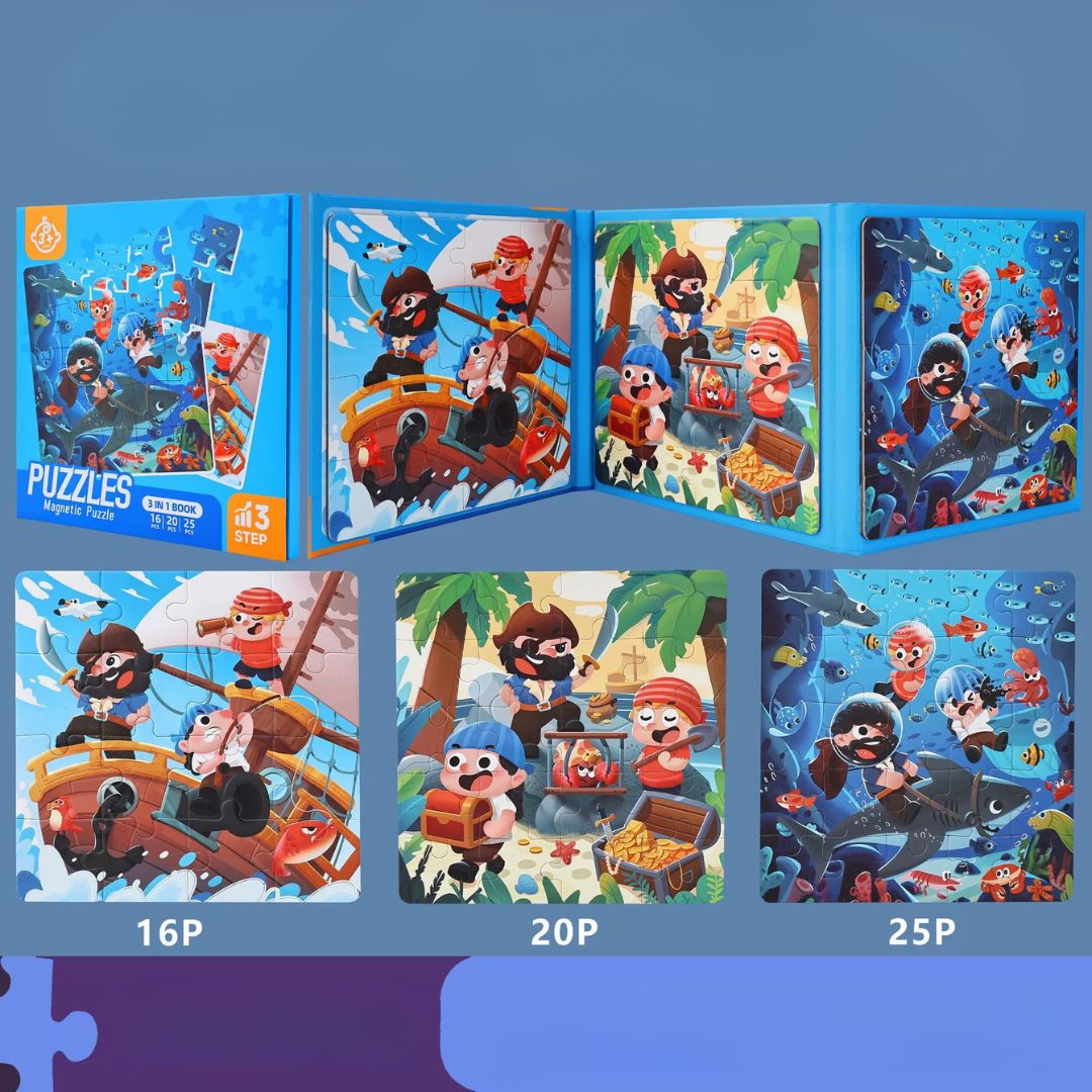 Advanced Magnetic Puzzle Book for Kids