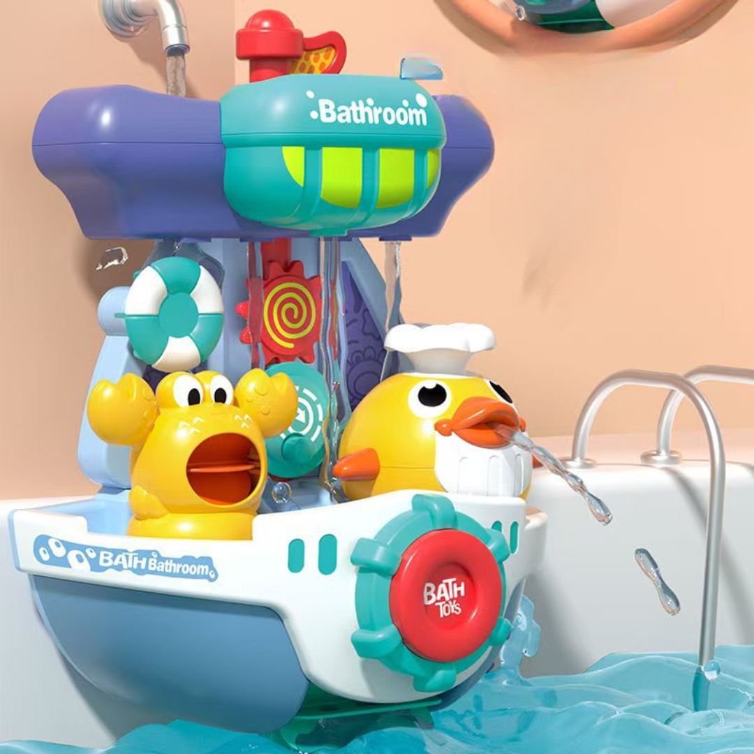 Spinning Water-Spraying Bath Toy for Fun Play