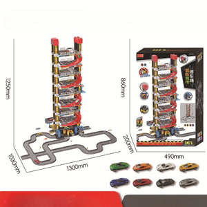 Smart City Parking Garage with Race Cars Toy Set