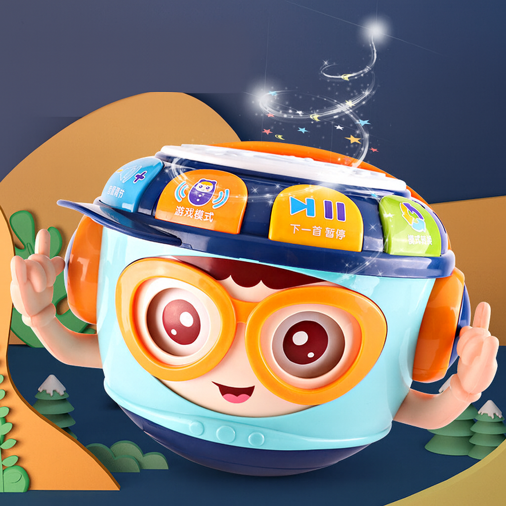 Infant Music Projection Hand-Pat Drum Educational Toy