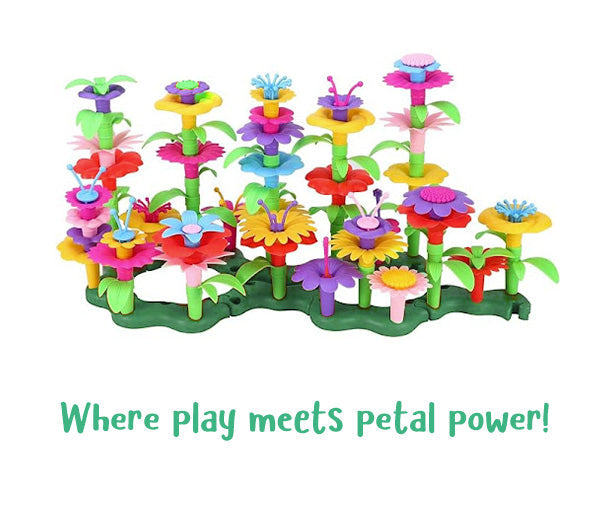 EDUKAČNÍ HRAČKY PRO STAVBU KVĚTINOVÝCH ZAHRAD